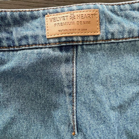 Women’s Velvet Heart Denim Skirt - Paulina midi skirt , large - Picture 8 of 10